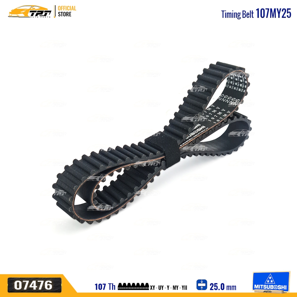 107MY25 Dây Curoa Cam / Dây Đai Răng Kia PRIDE - RIO - SPECTRA 1.5 - Deawoo LABO - MATIZ Mitsuboshi - Japan