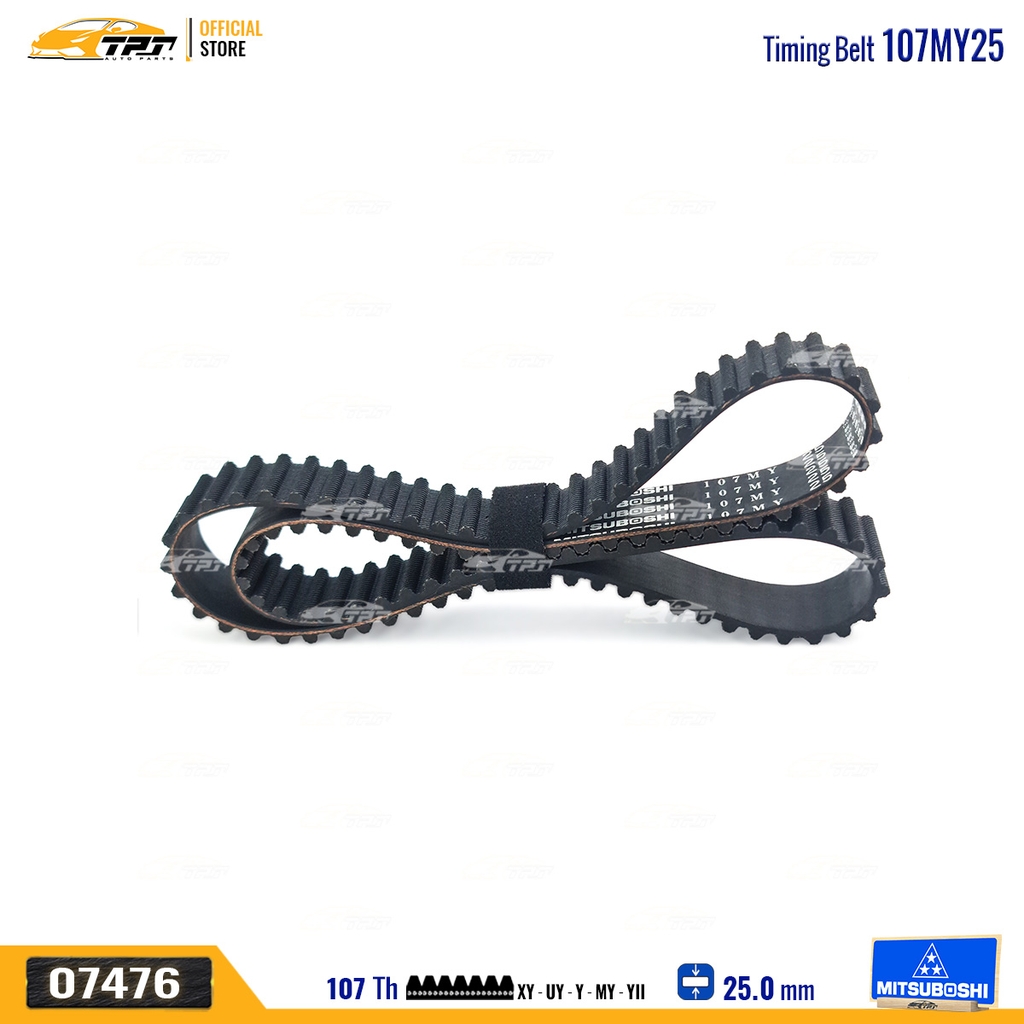 107MY25 Dây Curoa Cam / Dây Đai Răng Kia PRIDE - RIO - SPECTRA 1.5 - Deawoo LABO - MATIZ Mitsuboshi - Japan