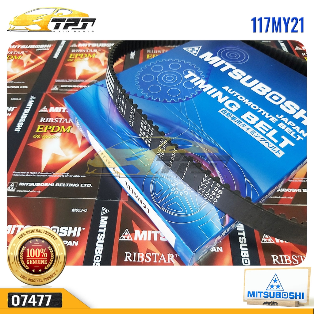117MY21 Dây Curoa Cam / Dây Đai Răng Toyota COROLLA 1.6 93-96 Mitsuboshi - Japan