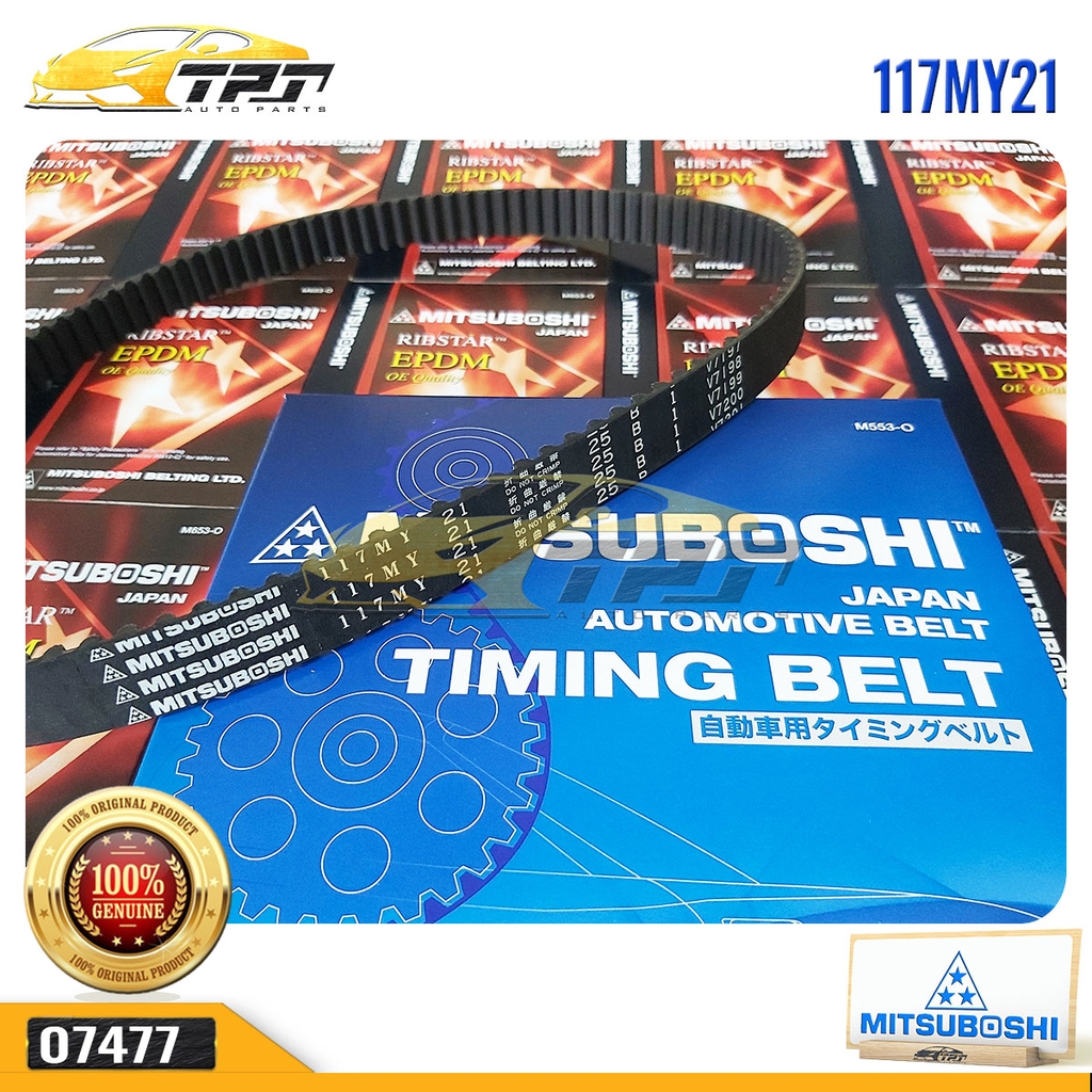 117MY21 Dây Curoa Cam / Dây Đai Răng Toyota COROLLA 1.6 93-96 Mitsuboshi - Japan