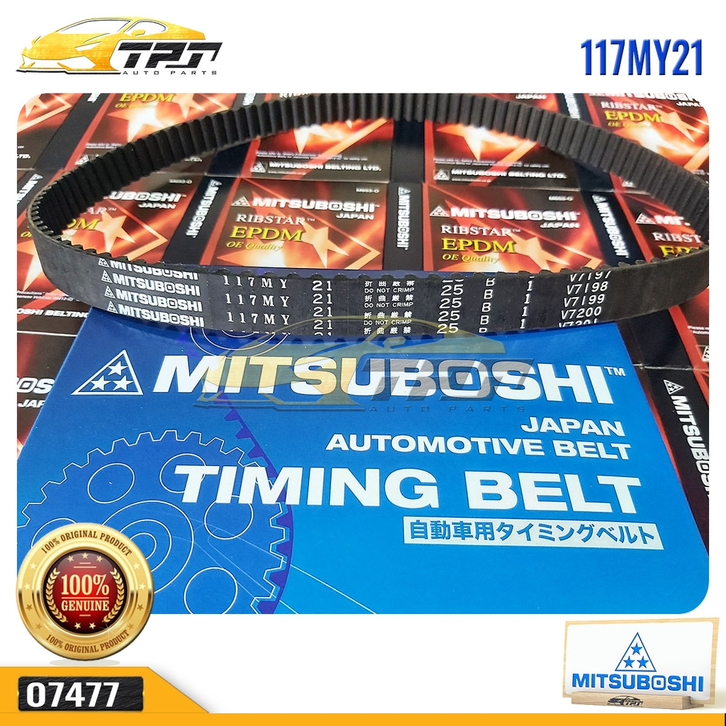 117MY21 Dây Curoa Cam / Dây Đai Răng Toyota COROLLA 1.6 93-96 Mitsuboshi - Japan