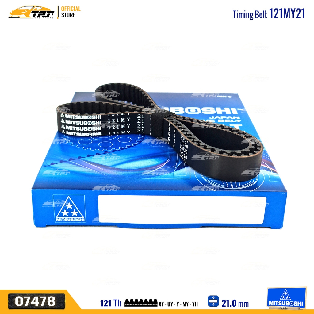 121MY21 Dây Curoa Cam / Dây Đai Răng Toyota COROLLA 1.6 97-01 Mitsuboshi - Japan