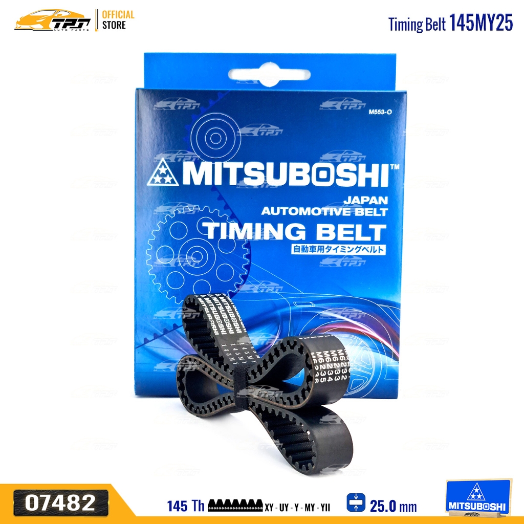 145MY25 Dây Curoa Cam / Dây Đai Răng Ford LASER 1.6 - Mitsubishi LANCER 1.8 Mitsuboshi - Japan