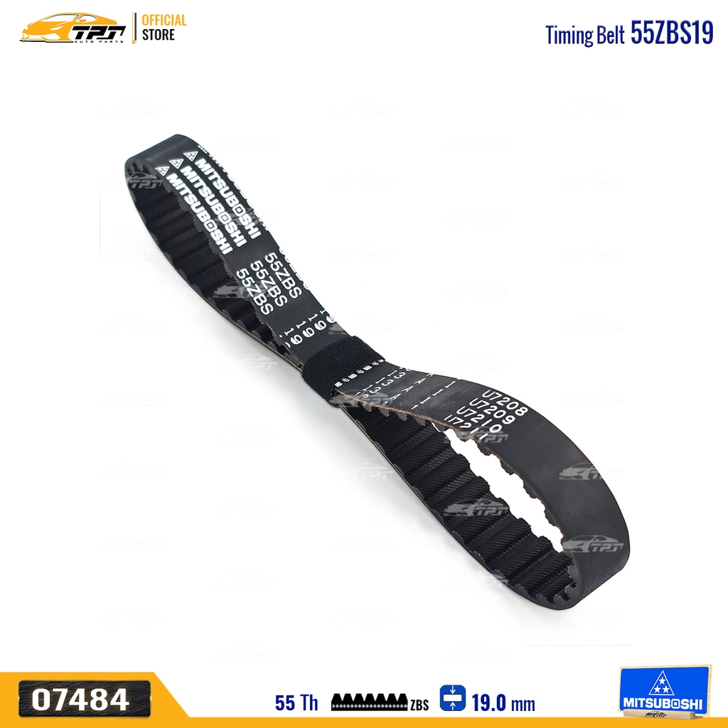 55ZBS19 Dây Curoa Cam / Dây Đai Răng Hyundai STAREX - H1 - H100 Mitsuboshi - Japan