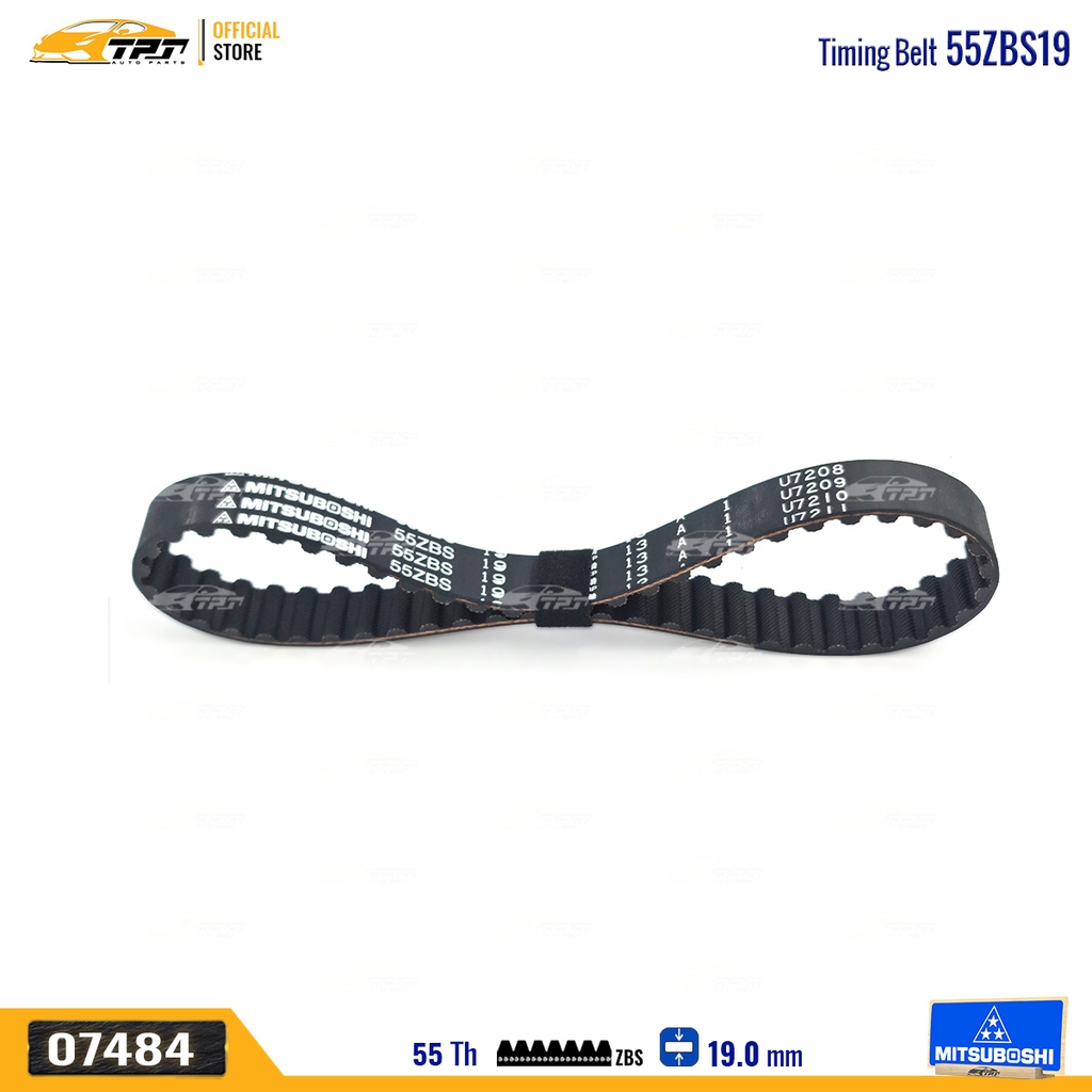55ZBS19 Dây Curoa Cam / Dây Đai Răng Hyundai STAREX - H1 - H100 Mitsuboshi - Japan