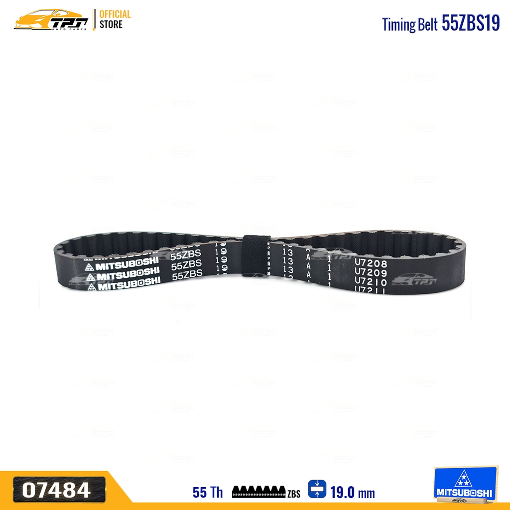 55ZBS19 Dây Curoa Cam / Dây Đai Răng Hyundai STAREX - H1 - H100 Mitsuboshi - Japan