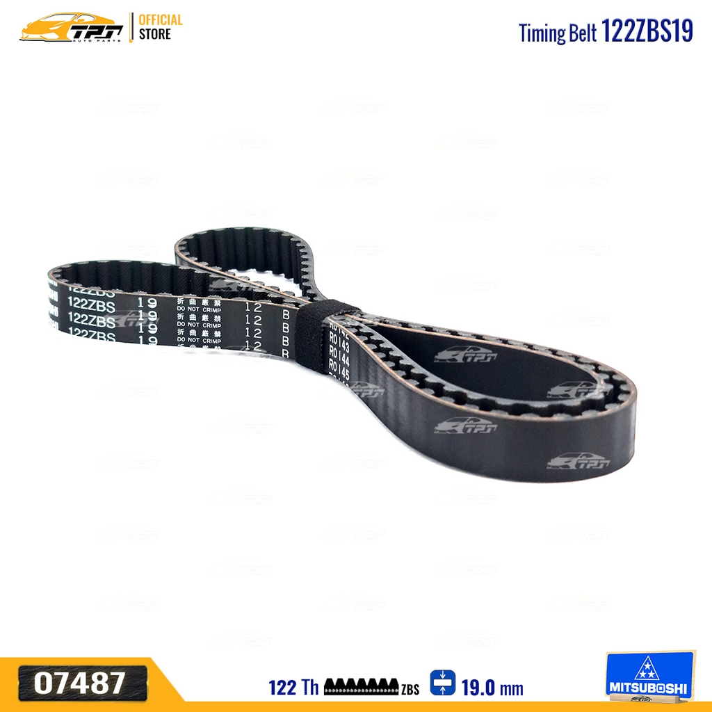 122ZBS19 Dây Curoa Cam / Dây Đai Răng Mitsubishi OUTLANDER - GALANT Mitsuboshi - Japan