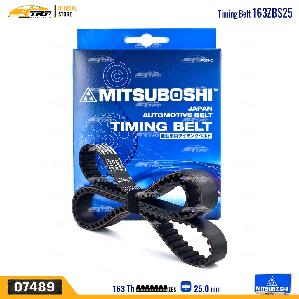 163ZBS25 Dây Curoa Cam / Dây Đai Răng Hyundai GALLOPER - H100 - PORTER - Mitsubishi PAJERO 2.5 Mitsuboshi - Japan