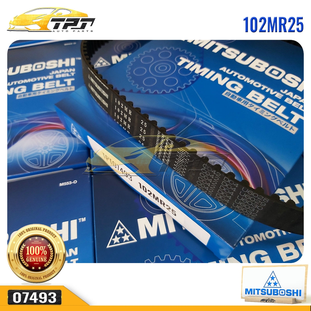 102MR25 Dây Curoa Cam / Dây Đai Răng Toyota PRADO - 4 RUNNER - LAND CRUISER - HIACE Mitsuboshi - Japan