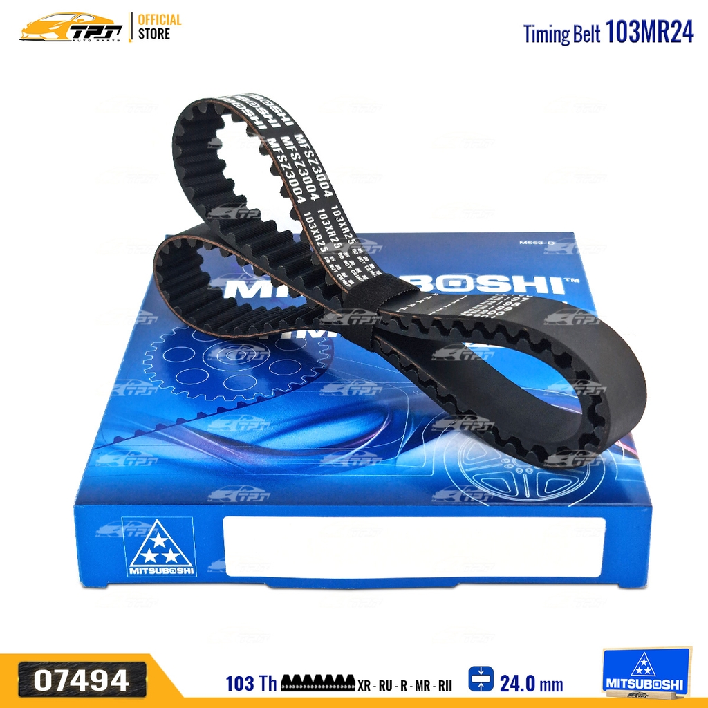 103MR24 Dây Curoa Cam / Dây Đai Răng Honda CIVIC 1.5 - CITY 1.3-1.5 - JAZZ Mitsuboshi - Japan