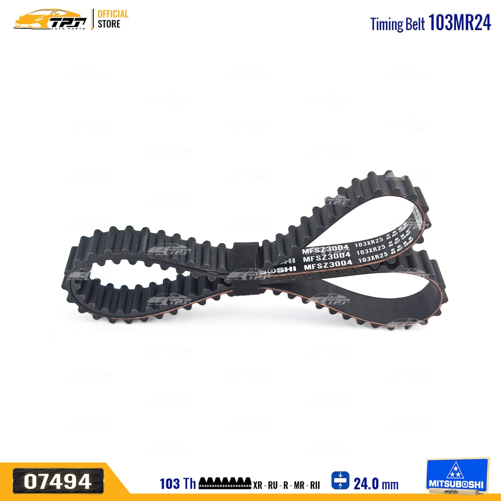 103MR24 Dây Curoa Cam / Dây Đai Răng Honda CIVIC 1.5 - CITY 1.3-1.5 - JAZZ Mitsuboshi - Japan