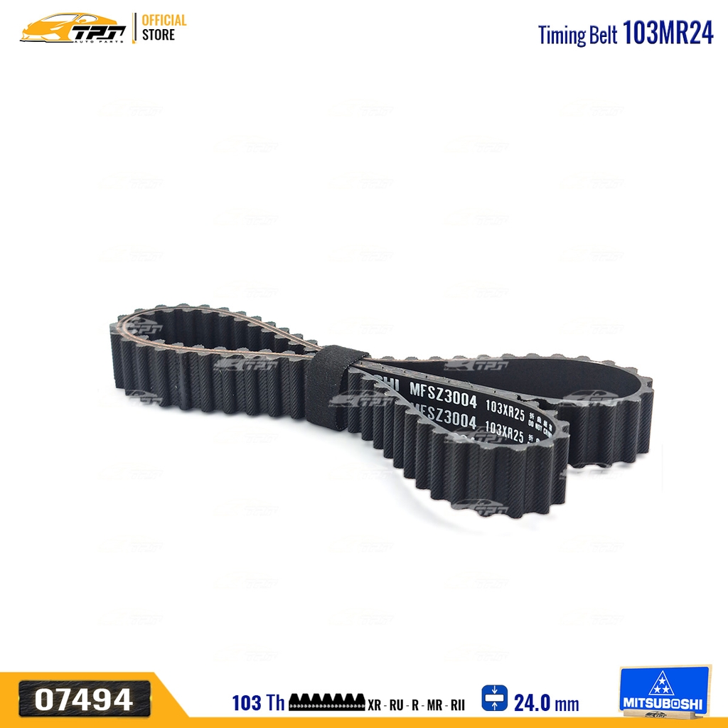 103MR24 Dây Curoa Cam / Dây Đai Răng Honda CIVIC 1.5 - CITY 1.3-1.5 - JAZZ Mitsuboshi - Japan