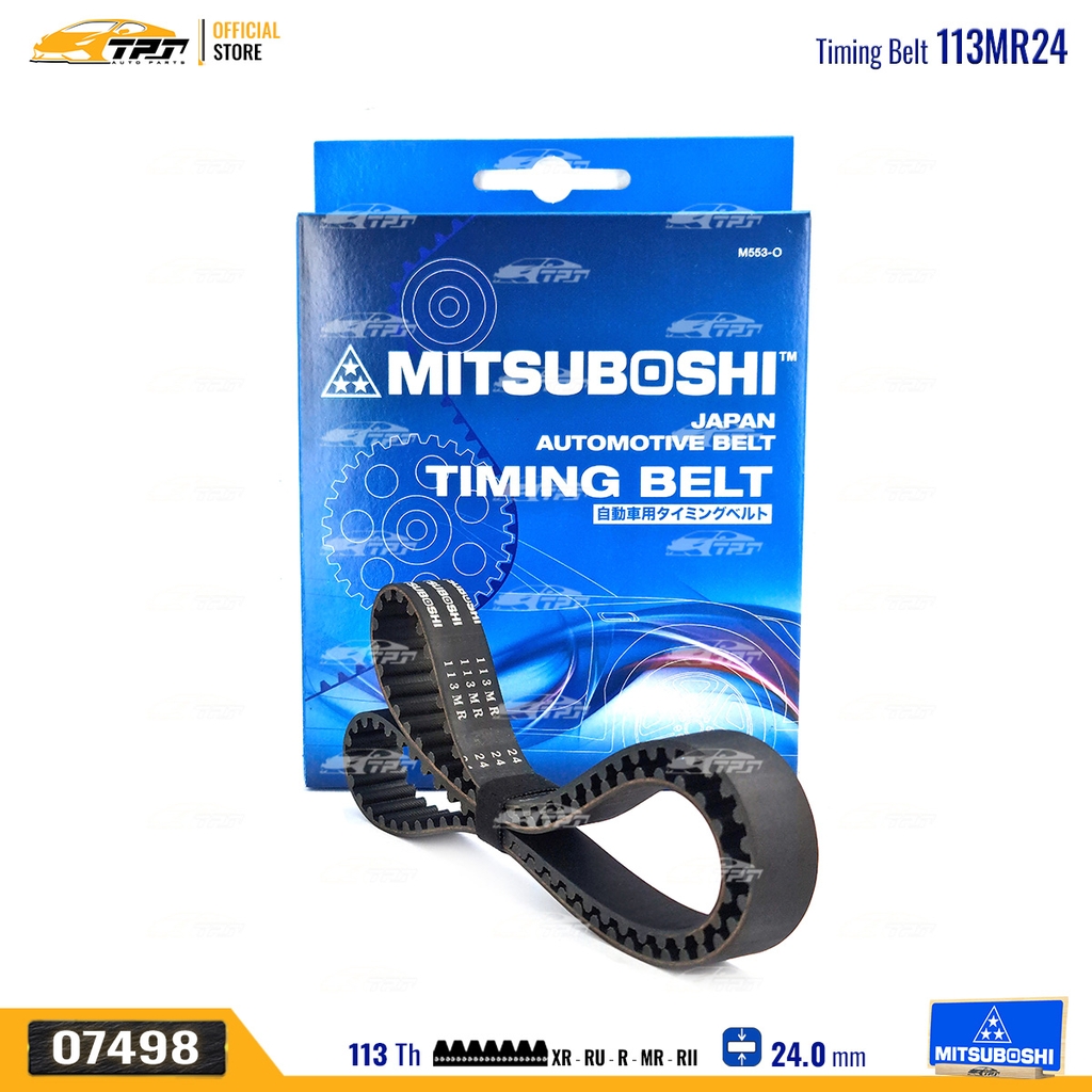 113MR24 Dây Curoa Cam / Dây Đai Răng Honda ACCORD 1.8-2.2 - ODYSSEY 2.2 Mitsuboshi - Japan