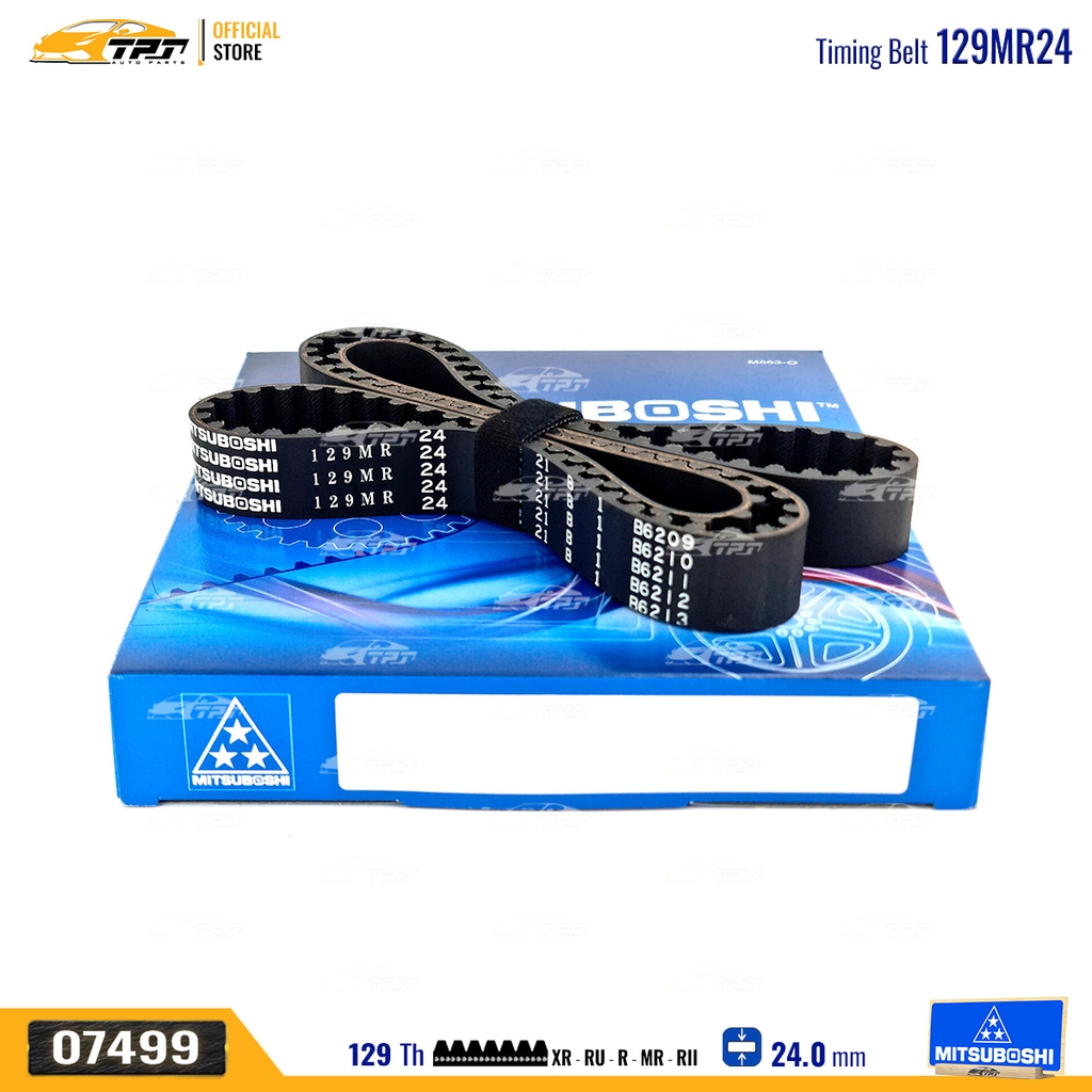 129MR24 Dây Curoa Cam / Dây Đai Răng Honda CRX 1.6 83-87 - INTEGRA 1.6 Mitsuboshi - Japan