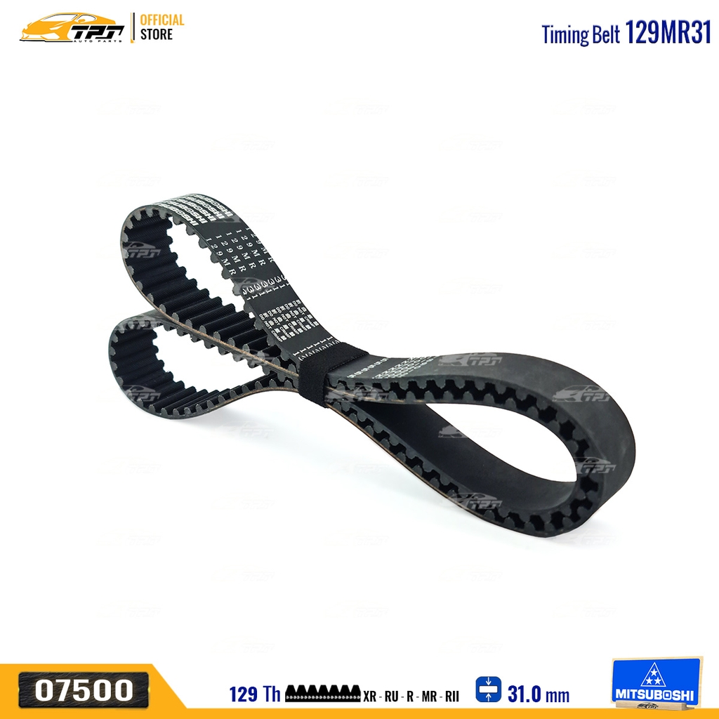 129MR31 Dây Curoa Cam / Dây Đai Răng Toyota HIACE 3.0 Mitsuboshi - Japan