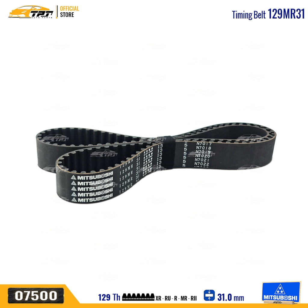 129MR31 Dây Curoa Cam / Dây Đai Răng Toyota HIACE 3.0 Mitsuboshi - Japan