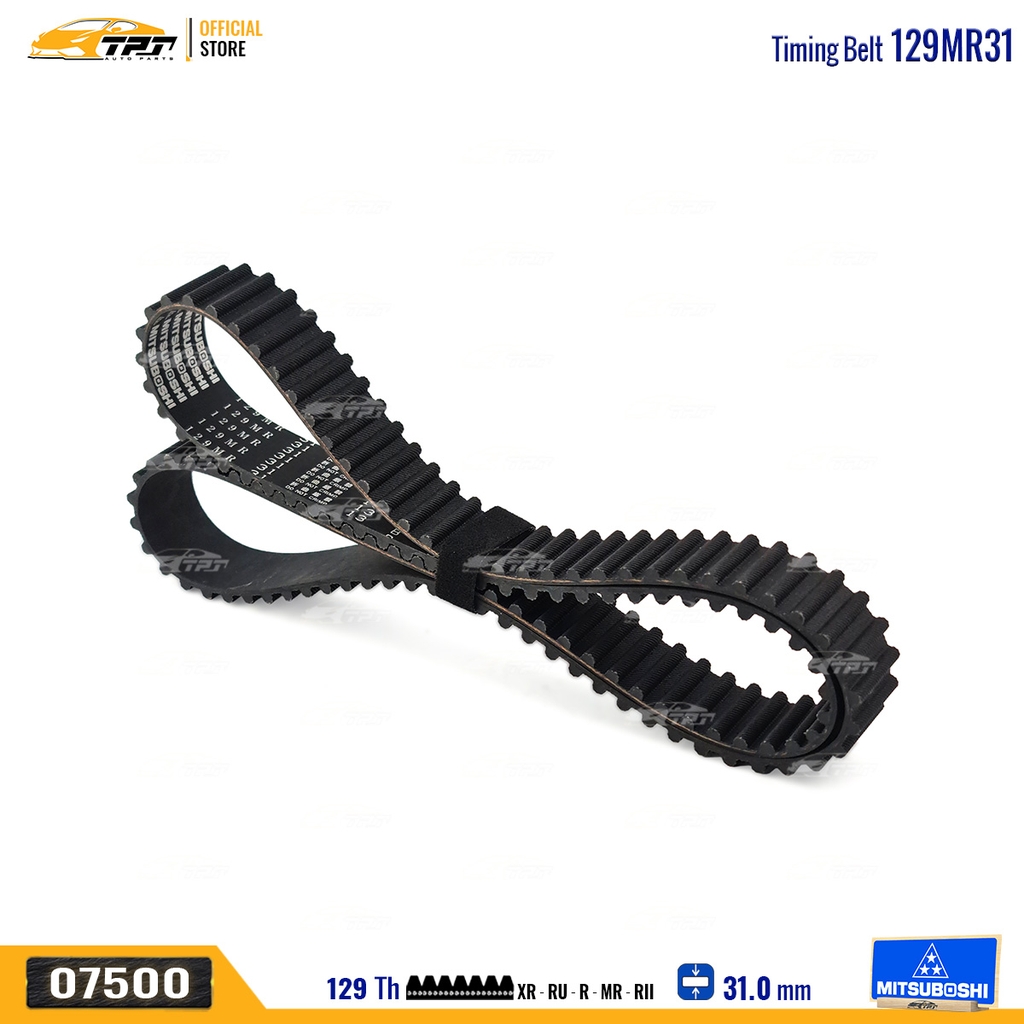 129MR31 Dây Curoa Cam / Dây Đai Răng Toyota HIACE 3.0 Mitsuboshi - Japan