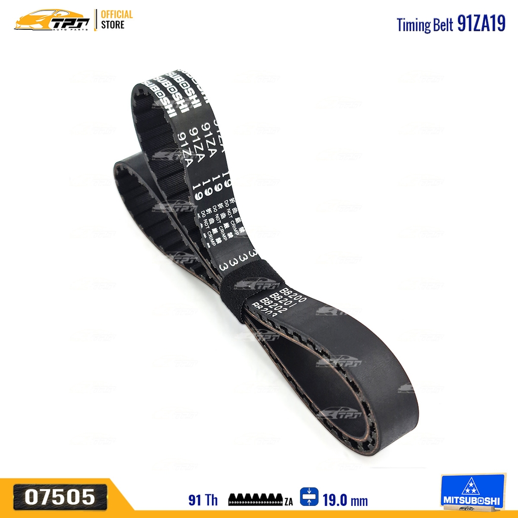 91ZA19 Dây Curoa Cam / Dây Đai Răng Daihatsu CHARADE G1 - Nissan MICRA 82-92 Mitsuboshi - Japan