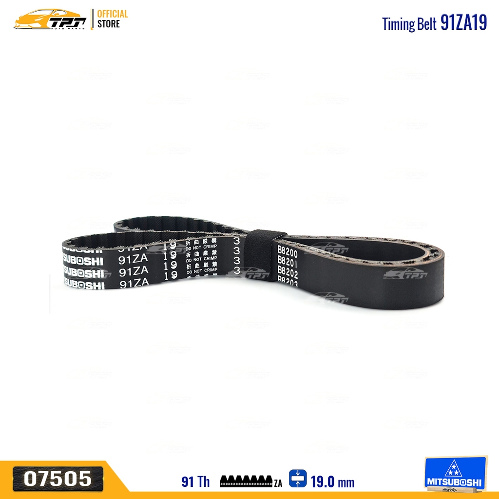 91ZA19 Dây Curoa Cam / Dây Đai Răng Daihatsu CHARADE G1 - Nissan MICRA 82-92 Mitsuboshi - Japan