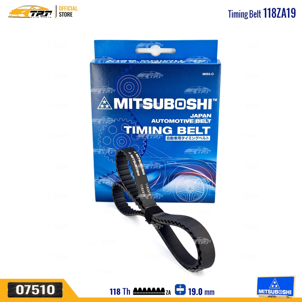 118ZA19 Dây Curoa Cam / Dây Đai Răng Fiat 1.3-1.5 Mitsuboshi - Japan