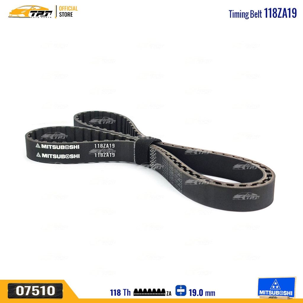 118ZA19 Dây Curoa Cam / Dây Đai Răng Fiat 1.3-1.5 Mitsuboshi - Japan