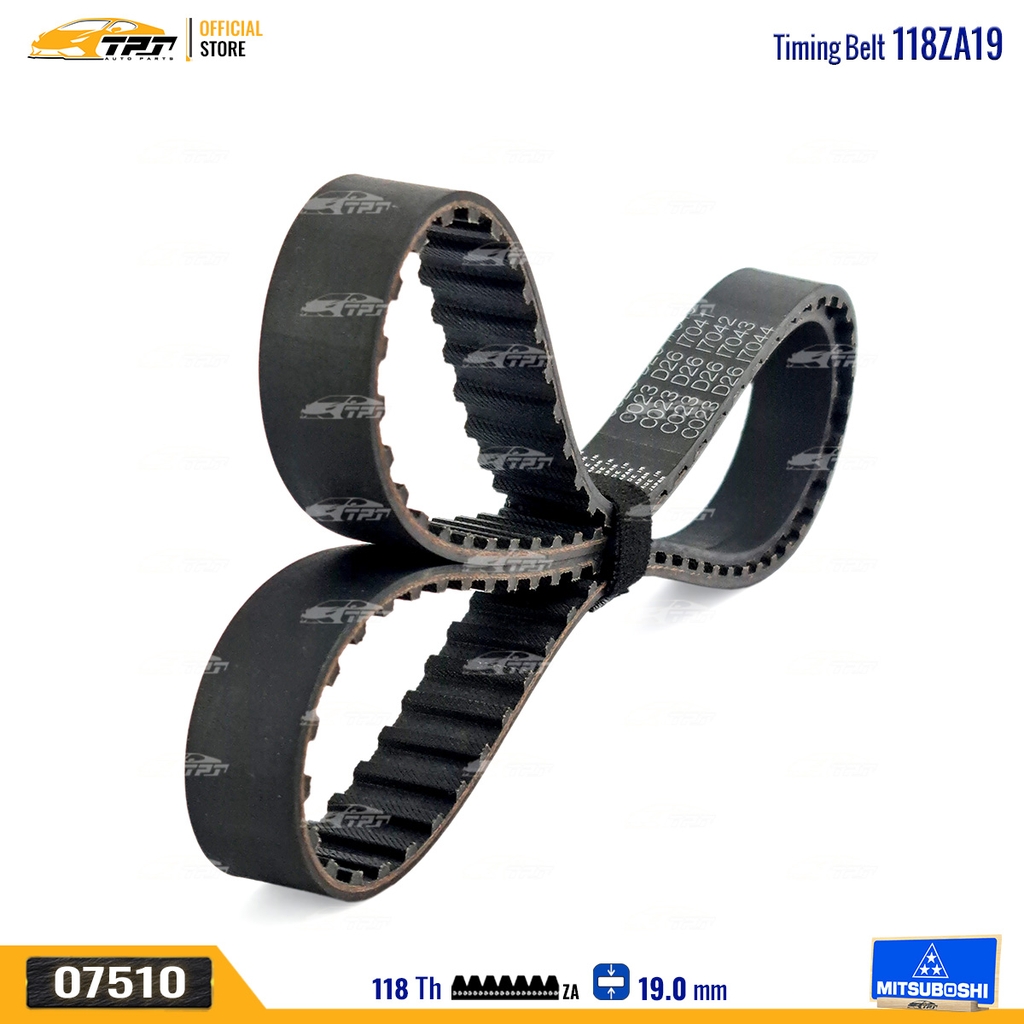 118ZA19 Dây Curoa Cam / Dây Đai Răng Fiat 1.3-1.5 Mitsuboshi - Japan
