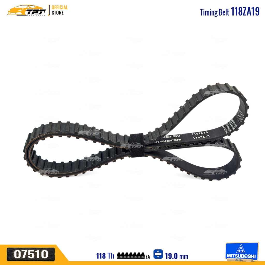 118ZA19 Dây Curoa Cam / Dây Đai Răng Fiat 1.3-1.5 Mitsuboshi - Japan