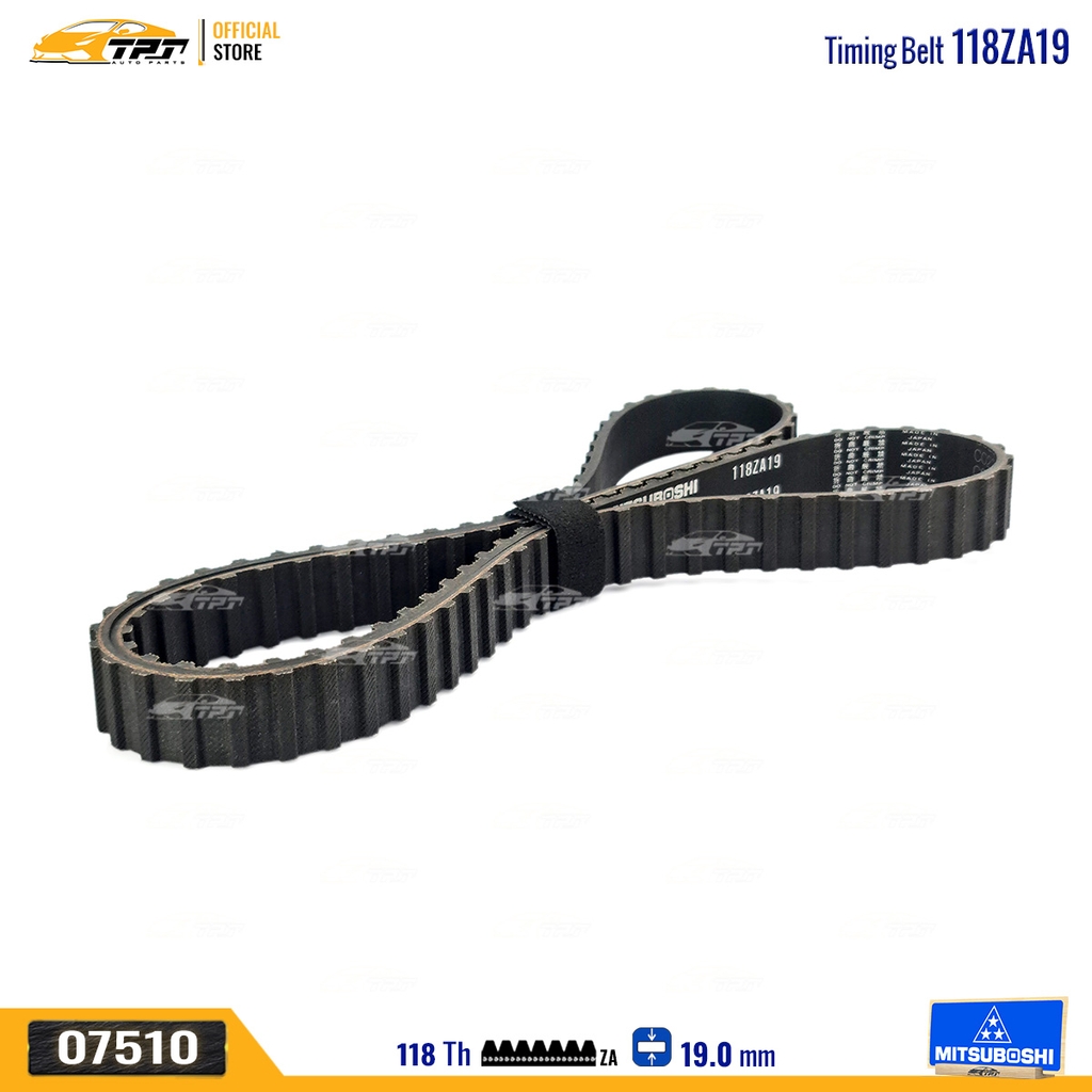 118ZA19 Dây Curoa Cam / Dây Đai Răng Fiat 1.3-1.5 Mitsuboshi - Japan