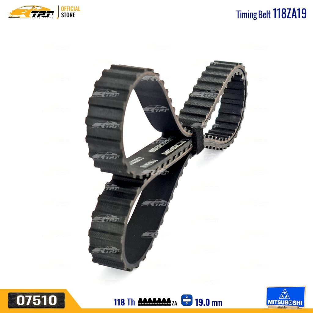118ZA19 Dây Curoa Cam / Dây Đai Răng Fiat 1.3-1.5 Mitsuboshi - Japan