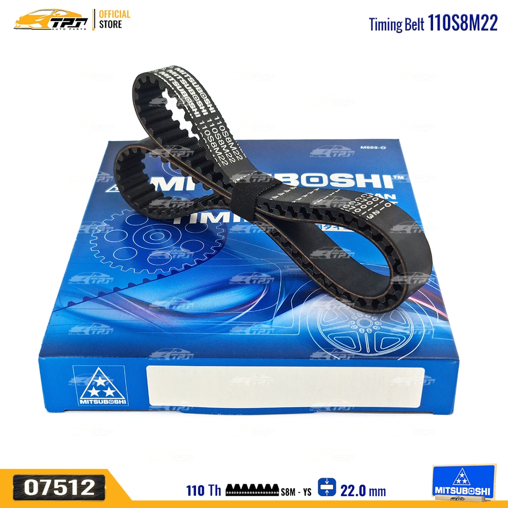 110S8M22 Dây Curoa Cam / Dây Đai Răng Hyundai ACCENT 1.5 - GETZ 1.3 - VERNA 1.3 Mitsuboshi - Japan