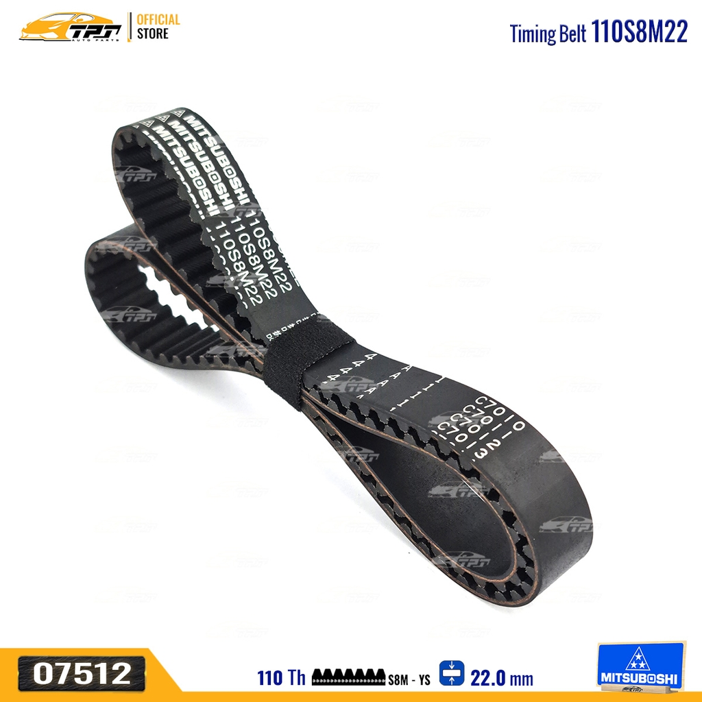 110S8M22 Dây Curoa Cam / Dây Đai Răng Hyundai ACCENT 1.5 - GETZ 1.3 - VERNA 1.3 Mitsuboshi - Japan