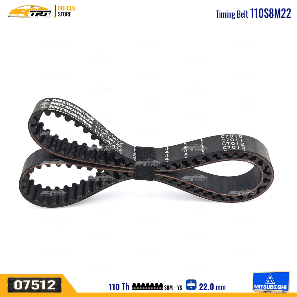 110S8M22 Dây Curoa Cam / Dây Đai Răng Hyundai ACCENT 1.5 - GETZ 1.3 - VERNA 1.3 Mitsuboshi - Japan