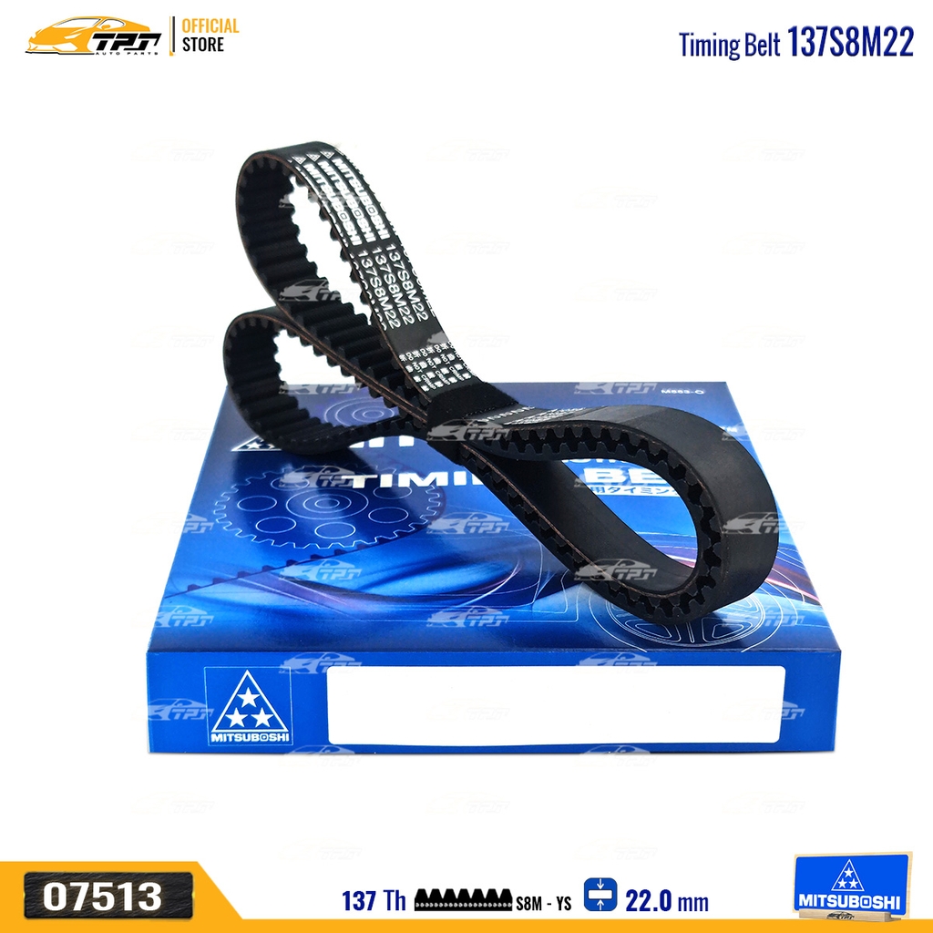 137S8M22 Dây Curoa Cam / Dây Đai Răng Kia SPECTRA 1.6 - RIO 1.5 - CARENS 1.6 Mitsuboshi - Japan