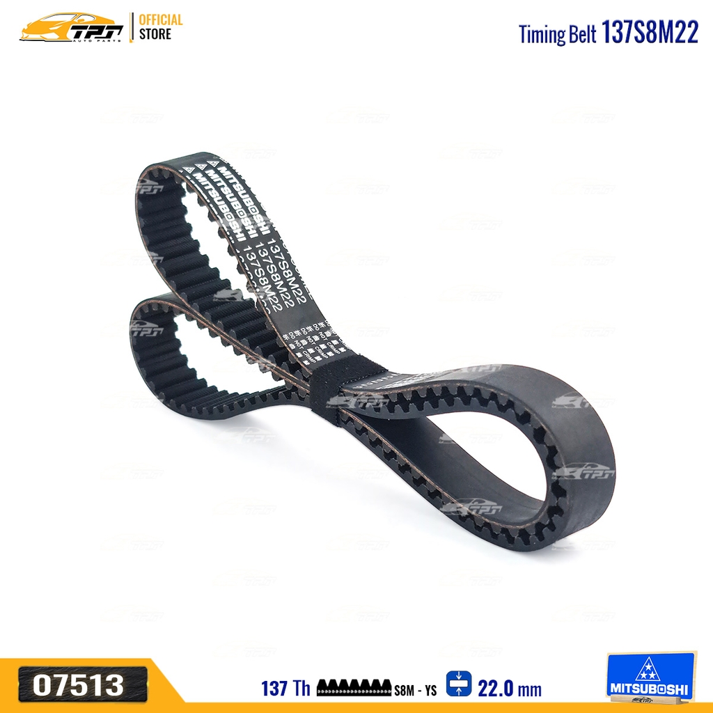 137S8M22 Dây Curoa Cam / Dây Đai Răng Kia SPECTRA 1.6 - RIO 1.5 - CARENS 1.6 Mitsuboshi - Japan