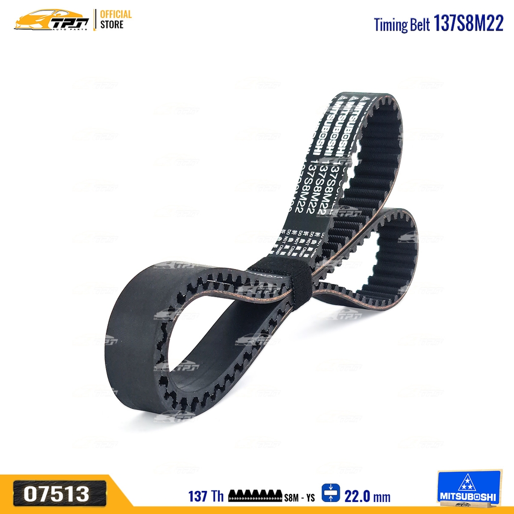 137S8M22 Dây Curoa Cam / Dây Đai Răng Kia SPECTRA 1.6 - RIO 1.5 - CARENS 1.6 Mitsuboshi - Japan