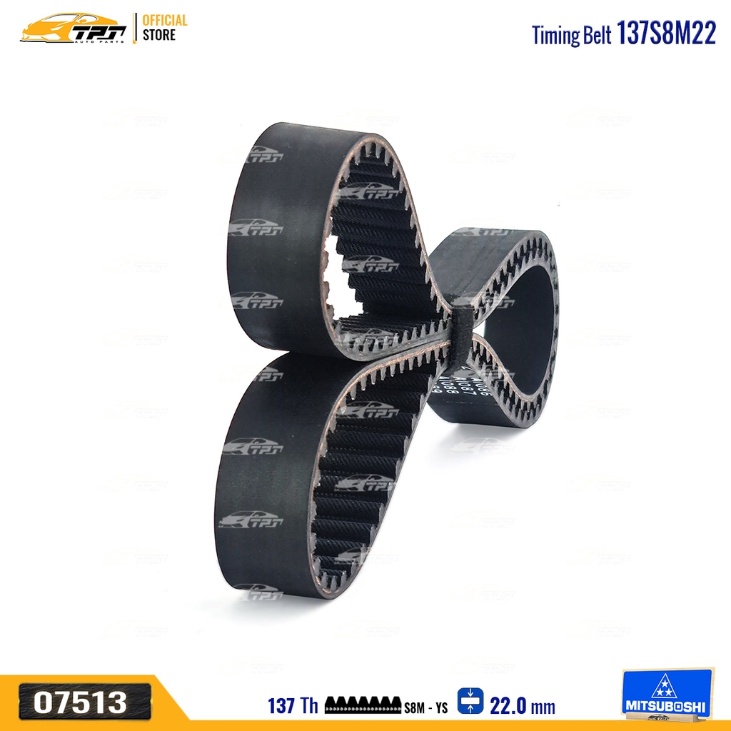 137S8M22 Dây Curoa Cam / Dây Đai Răng Kia SPECTRA 1.6 - RIO 1.5 - CARENS 1.6 Mitsuboshi - Japan