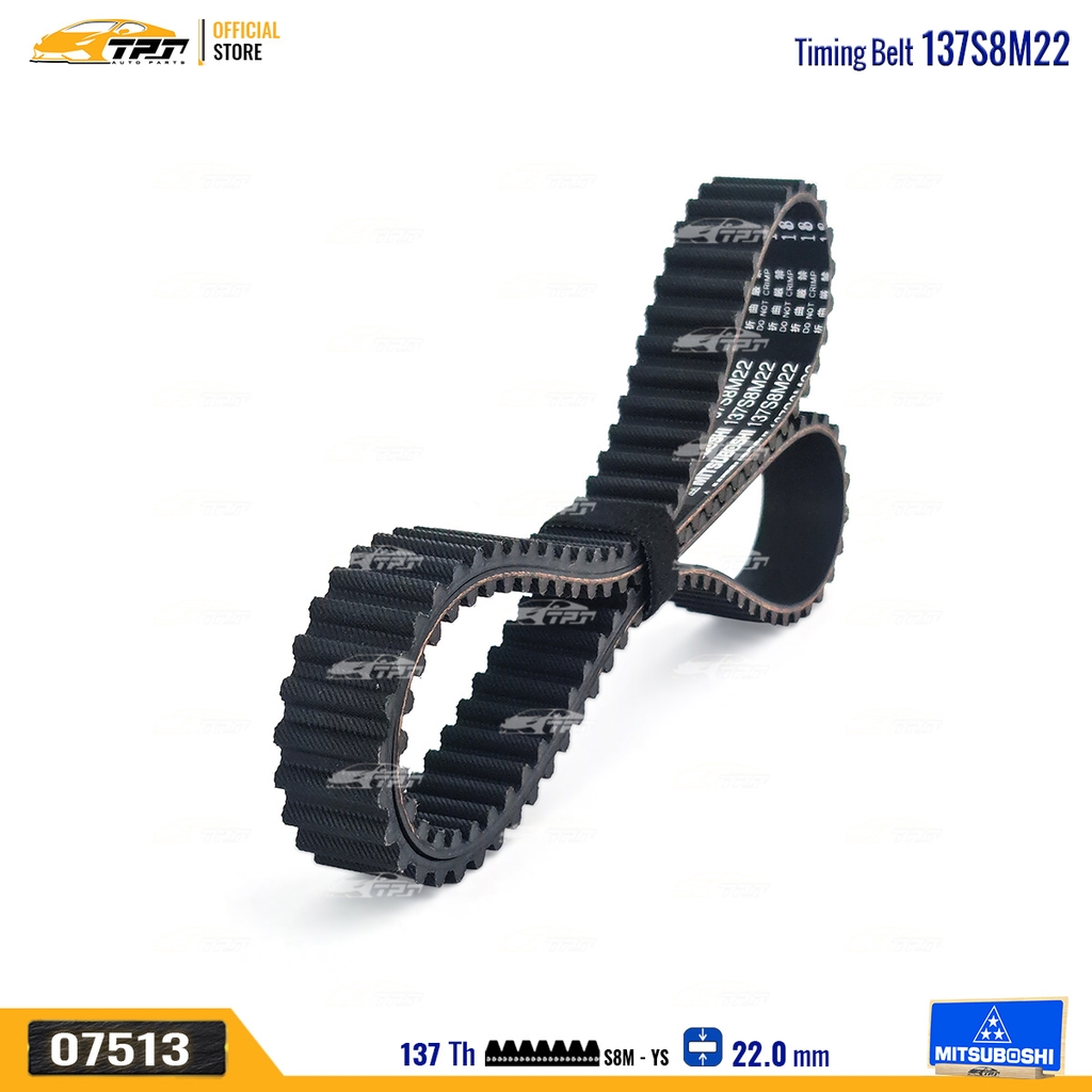137S8M22 Dây Curoa Cam / Dây Đai Răng Kia SPECTRA 1.6 - RIO 1.5 - CARENS 1.6 Mitsuboshi - Japan