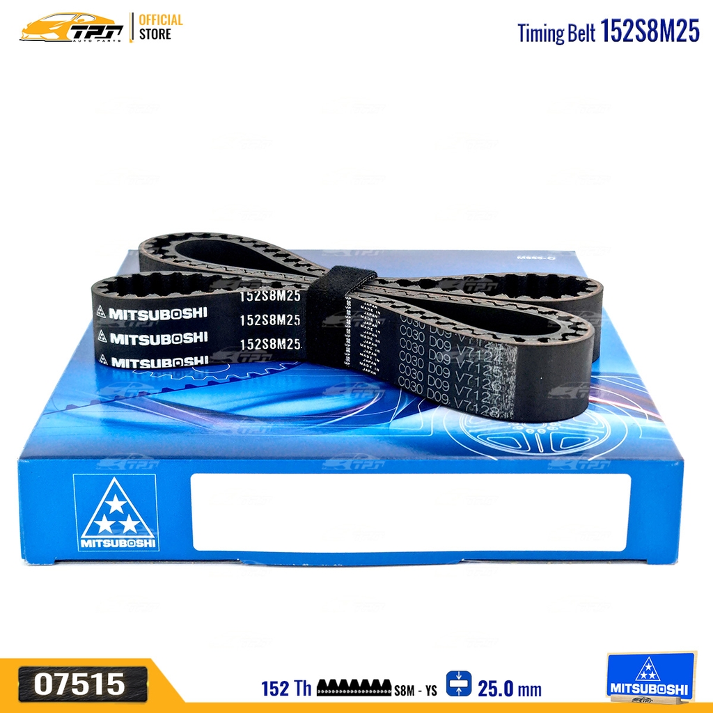 152S8M25 Dây Curoa Cam / Dây Đai Răng Mazda 323 87-94 Mitsuboshi - Japan