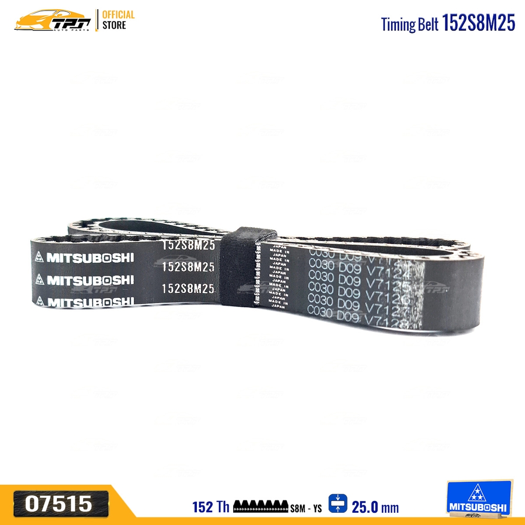 152S8M25 Dây Curoa Cam / Dây Đai Răng Mazda 323 87-94 Mitsuboshi - Japan