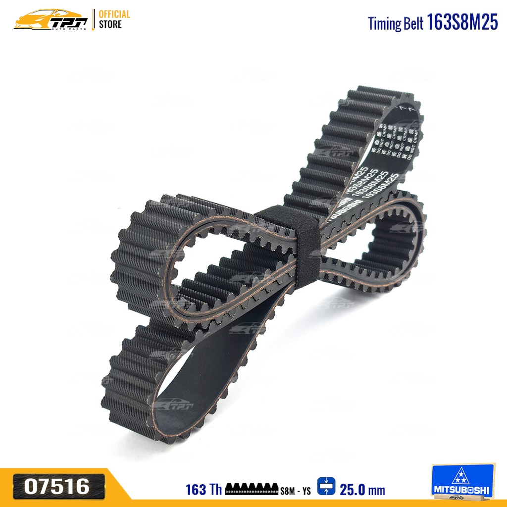 163S8M25 Dây Curoa Cam / Dây Đai Răng Mitsuboshi - Japan
