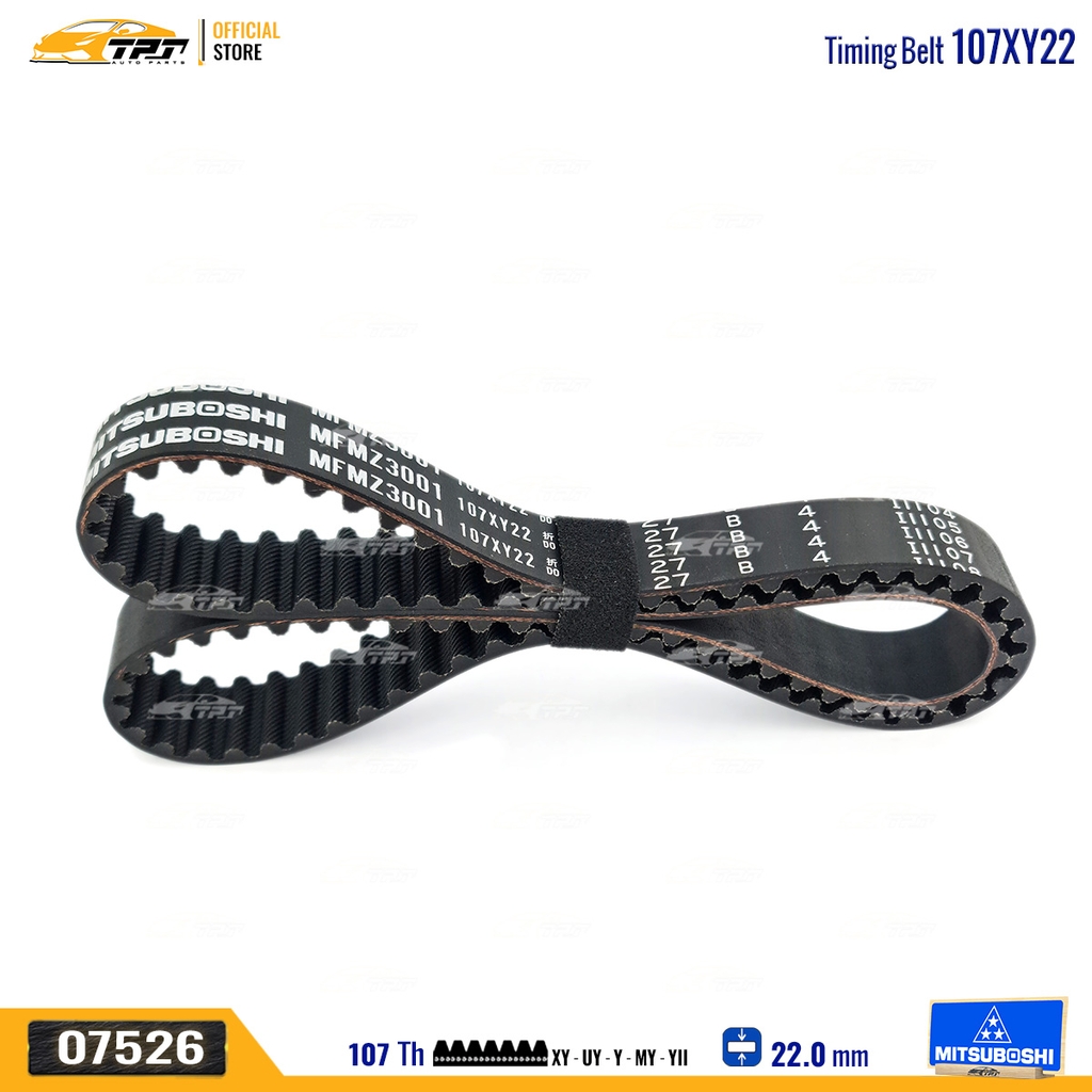 107XY22 Dây Curoa Cam / Dây Đai Răng Kia PRIDE - RIO - SPECTRA 1.5 - Daewoo LABO - MATIZ Mitsuboshi - Japan