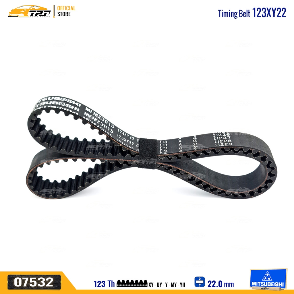 123XY22 Dây Curoa Cam / Dây Đai Răng Mazda 323 1.6 Mitsuboshi - Japan