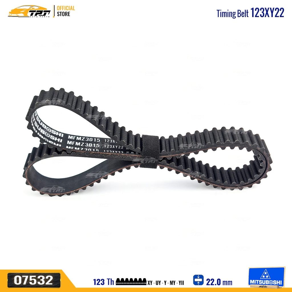 123XY22 Dây Curoa Cam / Dây Đai Răng Mazda 323 1.6 Mitsuboshi - Japan