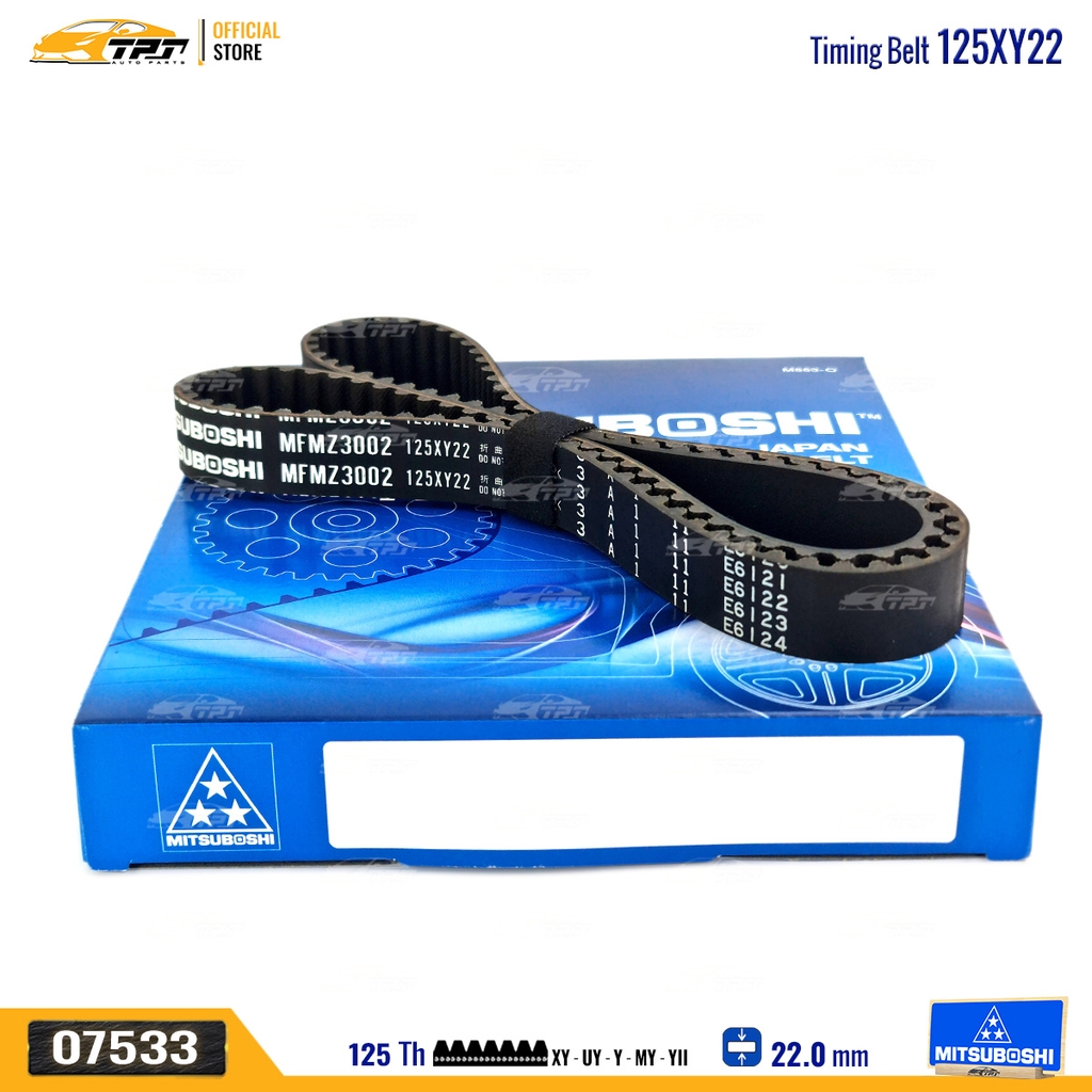 125XY22 Dây Curoa Cam / Dây Đai Răng Mazda 323 1.5 Mitsuboshi - Japan