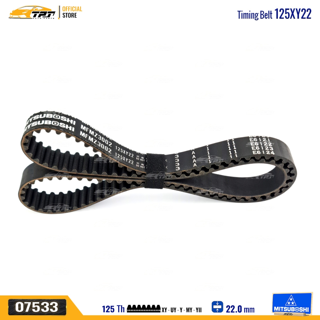 125XY22 Dây Curoa Cam / Dây Đai Răng Mazda 323 1.5 Mitsuboshi - Japan