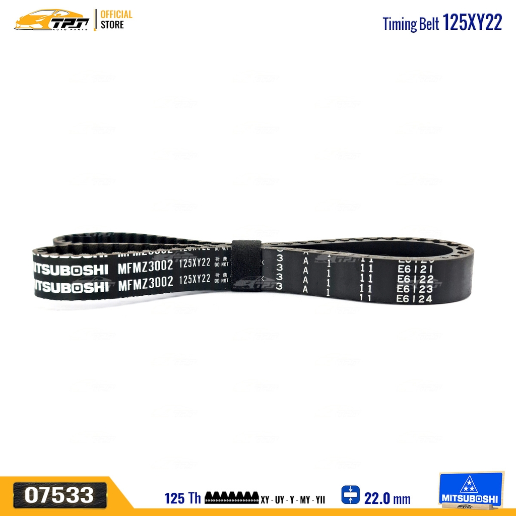 125XY22 Dây Curoa Cam / Dây Đai Răng Mazda 323 1.5 Mitsuboshi - Japan