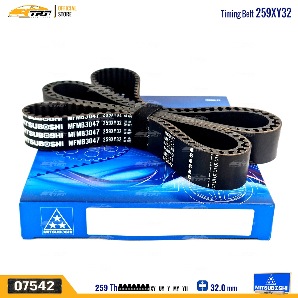 259XY32 Dây Curoa Cam / Dây Đai Răng Hyundai TERRACAN 3.5 Mitsuboshi - Japan