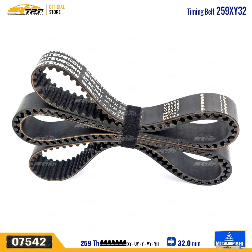 259XY32 Dây Curoa Cam / Dây Đai Răng Hyundai TERRACAN 3.5 Mitsuboshi - Japan
