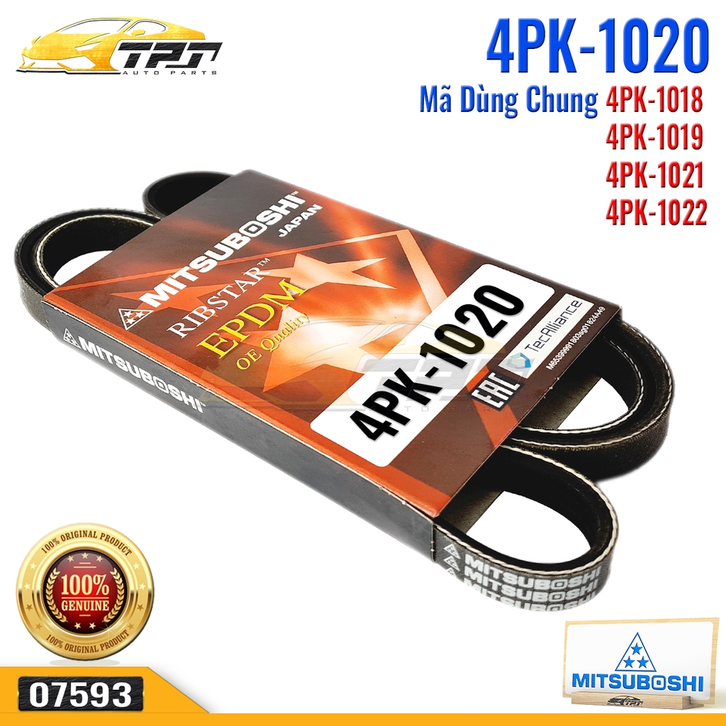 4PK1020 Dây Curoa Suzuki Grand Vitara 2.5 (98-02) & 2.7 (98-04) MITSUBOSHI - Japan