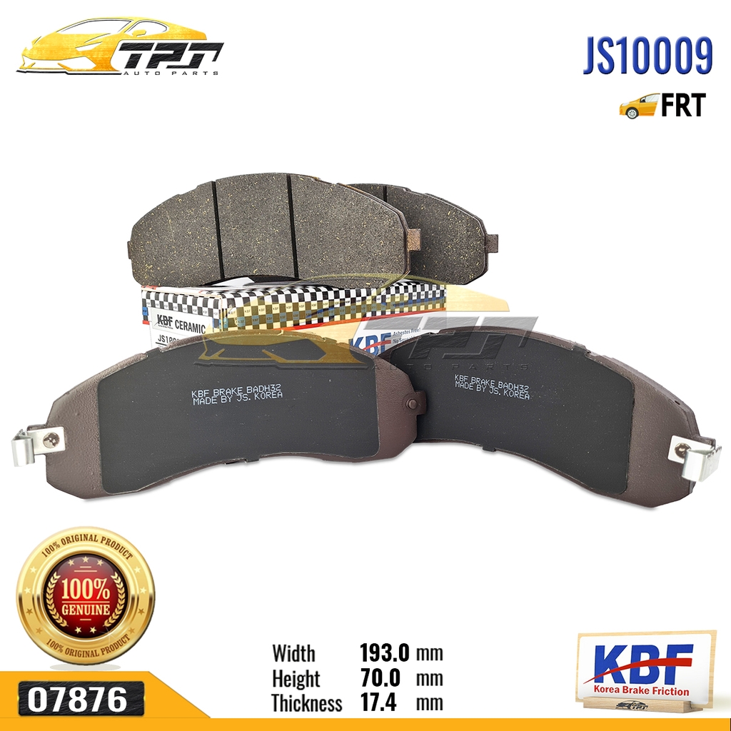 JS10009 - Bố Thắng - Má Phanh TRƯỚC Kia FRONTIER - BONGO 3 - K3000 [ SP1148 ] KBF - Korea